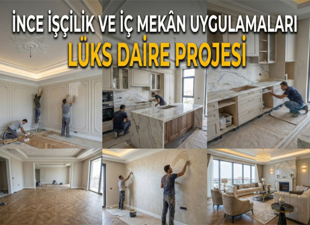 İnce İşçilik ve İç Mekân Uygulamaları – Lüks Daire Projesi