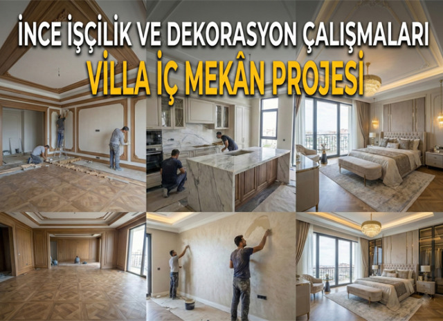 İnce İşçilik ve Dekorasyon Çalışmaları – Villa İç Mekân Projesi