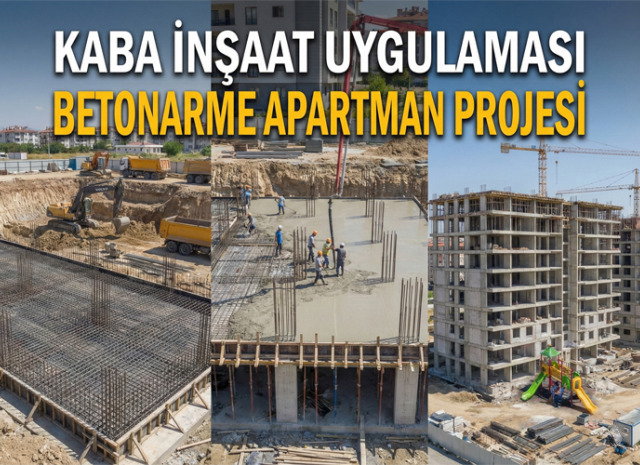 Kaba İnşaat Uygulaması – Betonarme Apartman Projesi