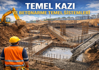 Temel Kazı ve Betonarme Temel Sistemleri